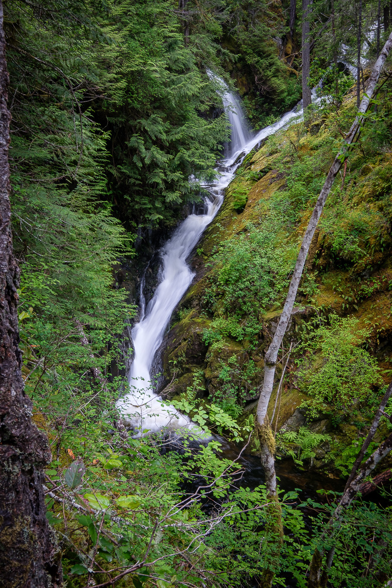 Downstream from the main waterfalls.